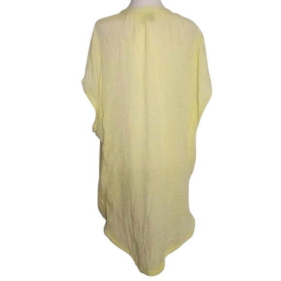 Anthropologie Saturday Sunday Light Yellow Slouchy Gauzy Blouse Cover Up Small - Picture 4 of 8